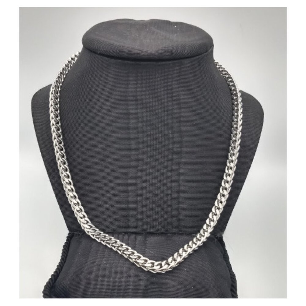Men's Stainless Steel Box Link Necklace - SteelTime